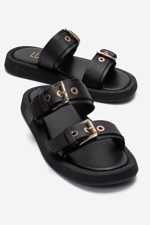 Dorel Leather Buckle Sandal