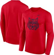Nike Men's Nike Red Arizona Wildcats Primetime Alternate Logo Legend Performance Long Sleeve T-Shirt
