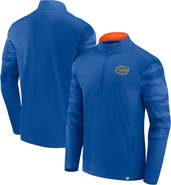 FANATICS Men's Fanatics Royal Florida Gators Ringer Quarter-Zip Top