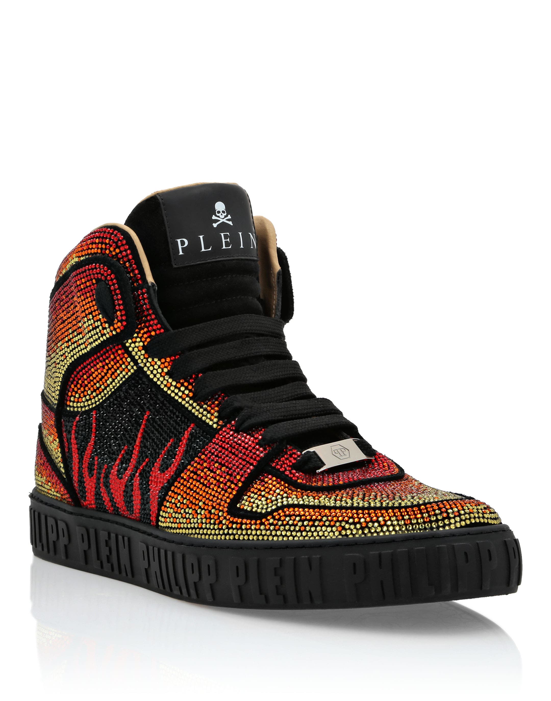 Hi-Top Sneakers Men, Main, color, black/multicolored