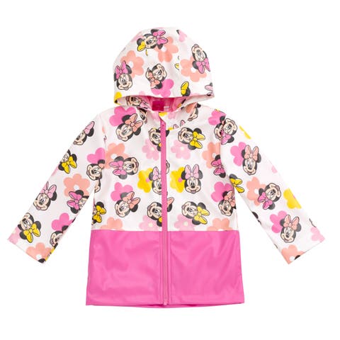 Minnie Mouse Hooded Zip-Up Rain Jacket