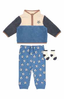 High Pile Fleece Jacket, Joggers & Socks Set