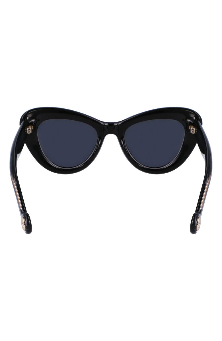 Lanvin Daisy 50mm Cat Eye Sunglasses, Alternate, color,