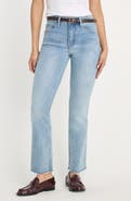 Good American Good Kick Flare Raw Hem High Waist Jeans