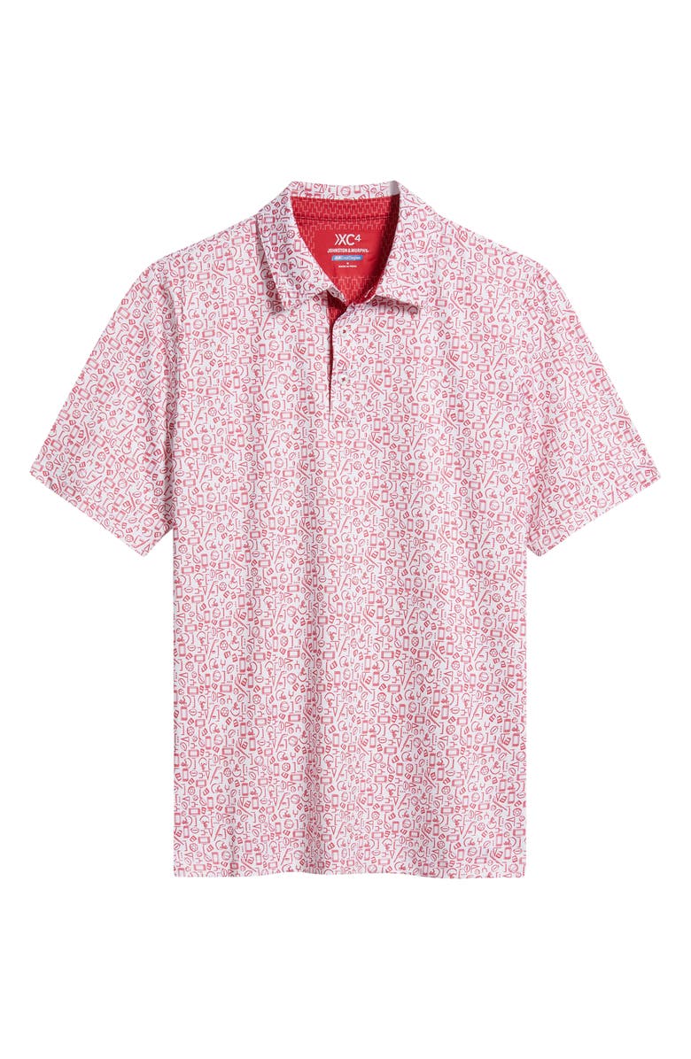 Johnston & Murphy XC+<sup>™</sup> Performance Game Day Polo, Main, color, Red