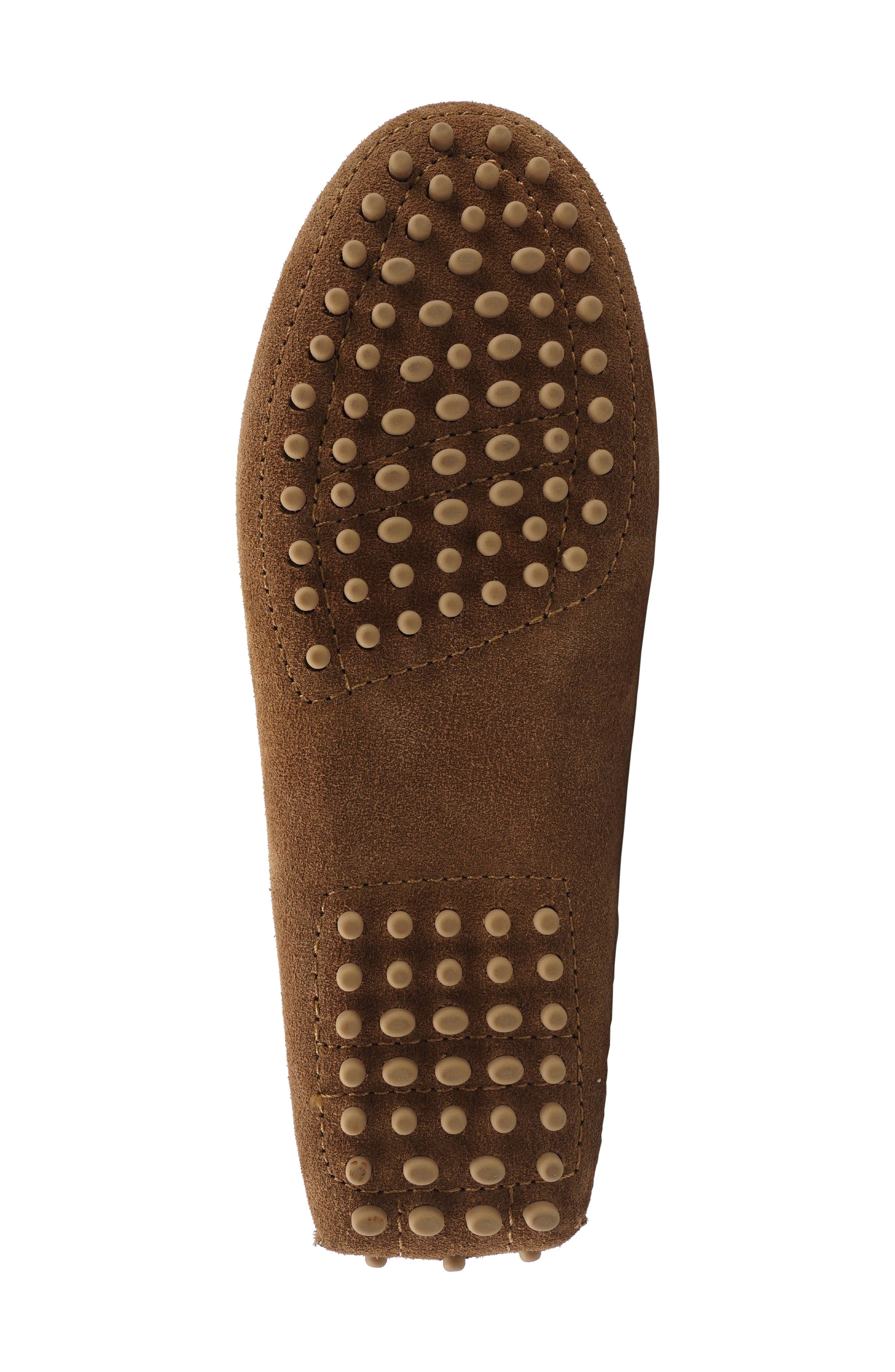Serinna Studded Tassel Driving Loafer, Alternate, color, TAN SUEDE