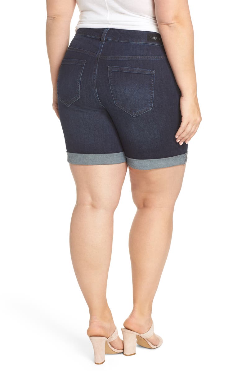 Liverpool Corine Denim Shorts, Alternate, color, 