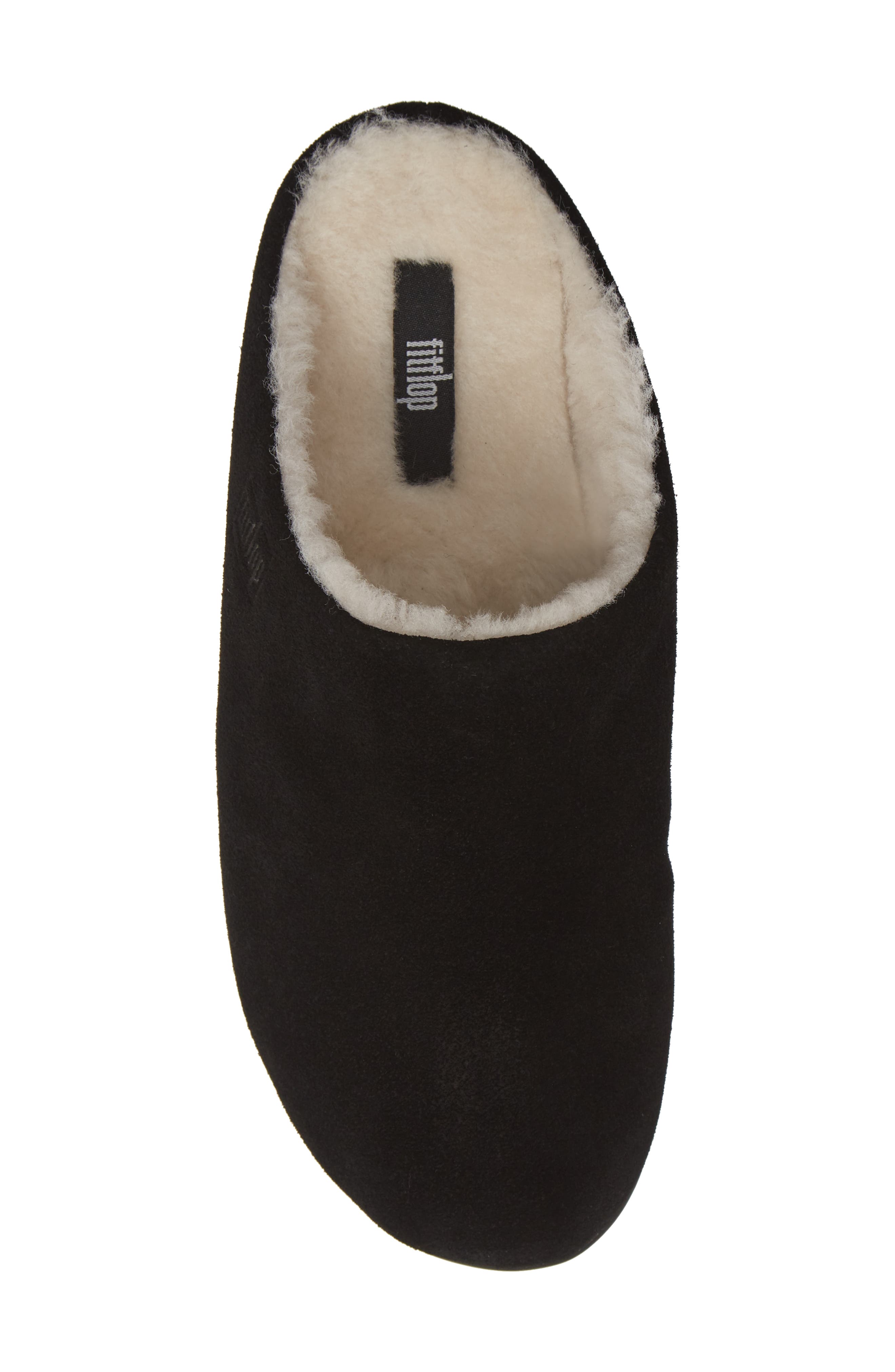 Chrissy Genuine Shearling Lined Mule, Alternate, color, BLACK SUEDE