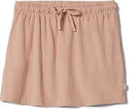Brixton Carefree Organic Cotton Drawstring Miniskirt