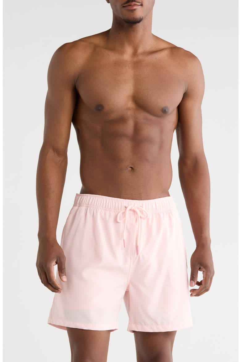 Performance Volley Swim Shorts, Main, color, PINK