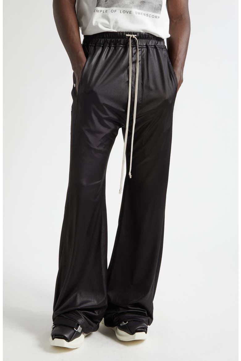 Wide Pusher Pants, Main, color, BLACK