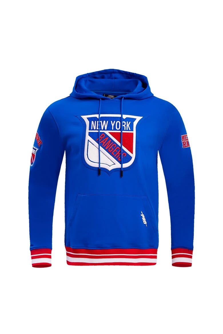 Men's Pro Standard Blue New York Rangers Retro Classic Fleece Pullover Hoodie, Alternate, color, Blue