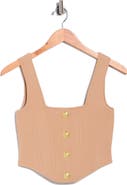 L'AGENCE Saga Square Neck Tank