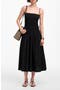 Smocked Cotton Poplin Maxi Dress