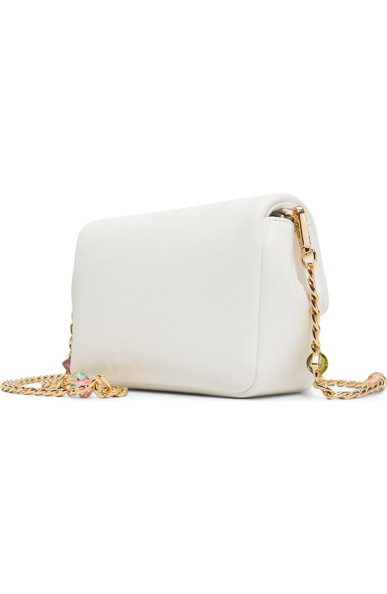 ALDO Bbellagemmx Faux Leather Crossbody Bag, Alternate, color, Other White