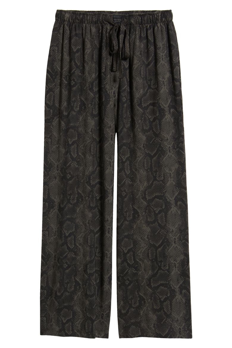 Wide Leg Pajama Pants, Alternate, color, BLACK CAVIAR BOA BADDIE PRINT