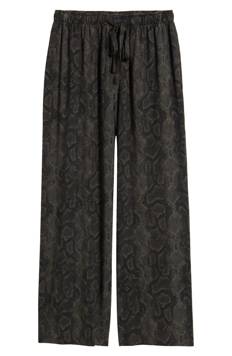 SAVAGE X FENTY Wide Leg Pajama Pants, Alternate, color, Black Caviar Boa Baddie Print