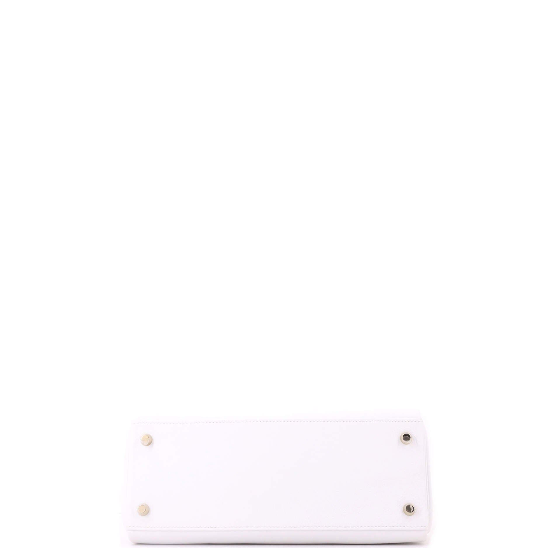 Kelly Handbag White Evercolor with Gold Hardware 28, Alternate, color, White