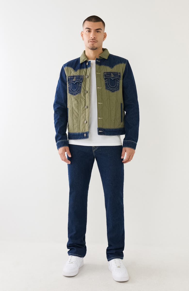 True Religion Ricky Flap Pocket Straight Leg Jeans, Alternate, color,