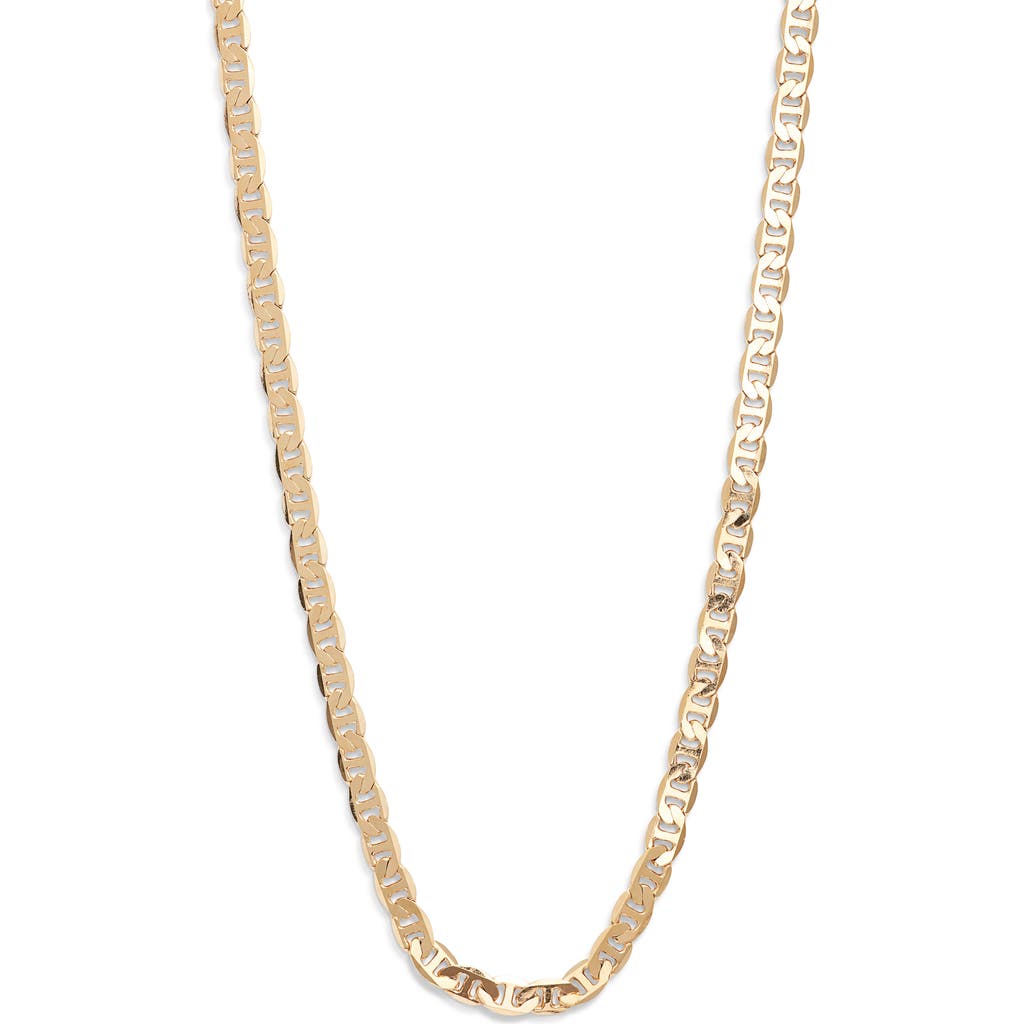 Child Of Wild Rhapsody Thick Mariner Chain Necklace In Gold