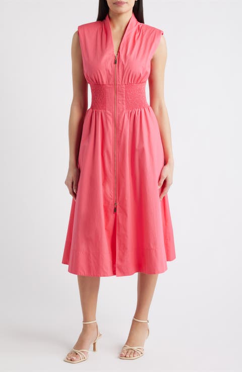 Sleeveless Cotton Midi Dress