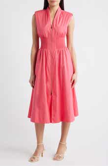 Sleeveless Cotton Midi Dress