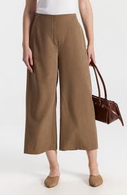 Ronen Chen Moran High Waist Midi Flowy Trousers