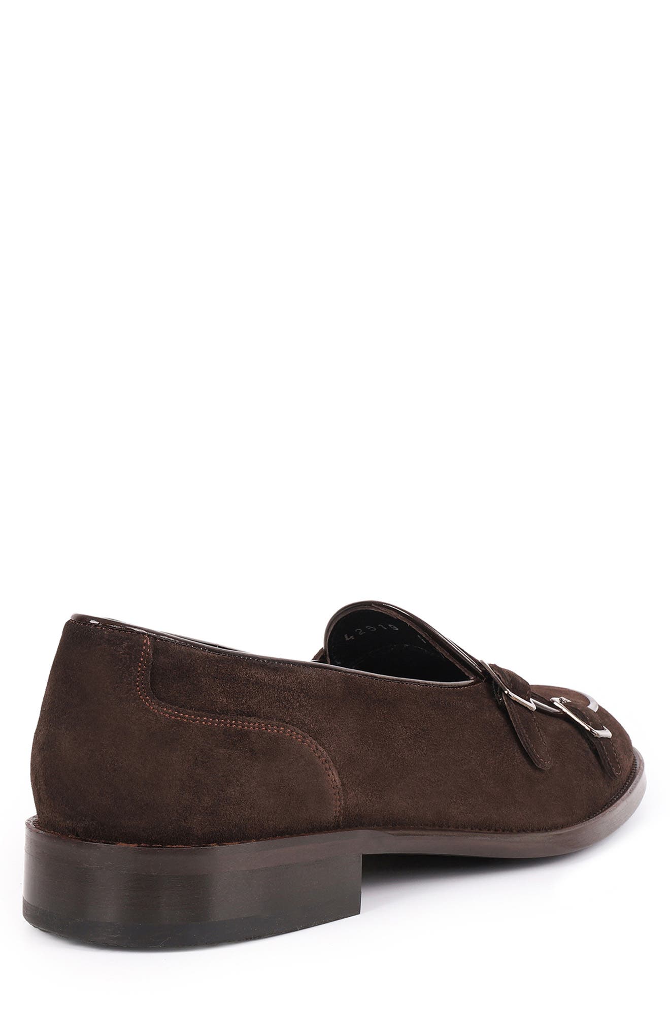 Bellville Buckle Loafer, Alternate, color, DARK BROWN