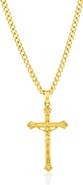 BLACKJACK Men's Cross Pendant Necklace