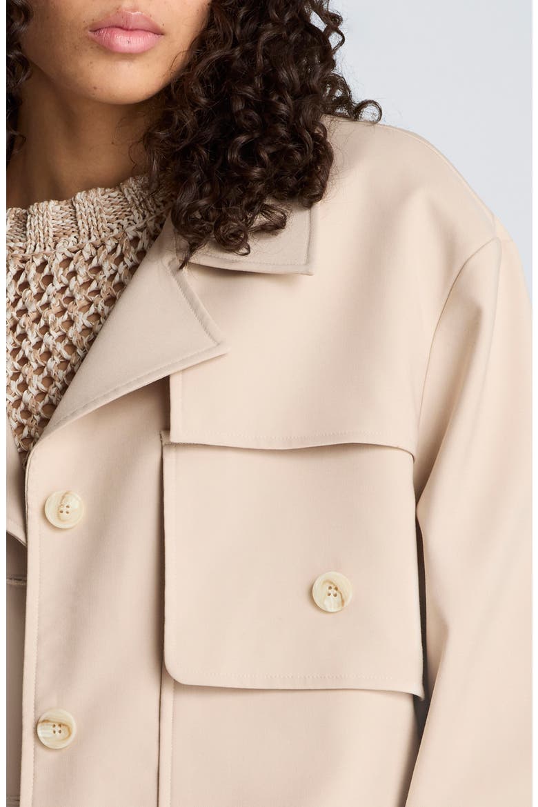 Twill Trench Jacket, Alternate, color, TIMELESS TAUPE