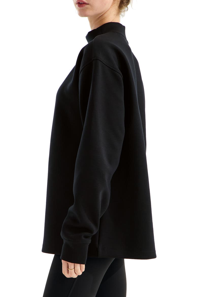 Jaida FlashDry-XD Performance Mock Neck Sweatshirt, Alternate, color, TNF BLACK
