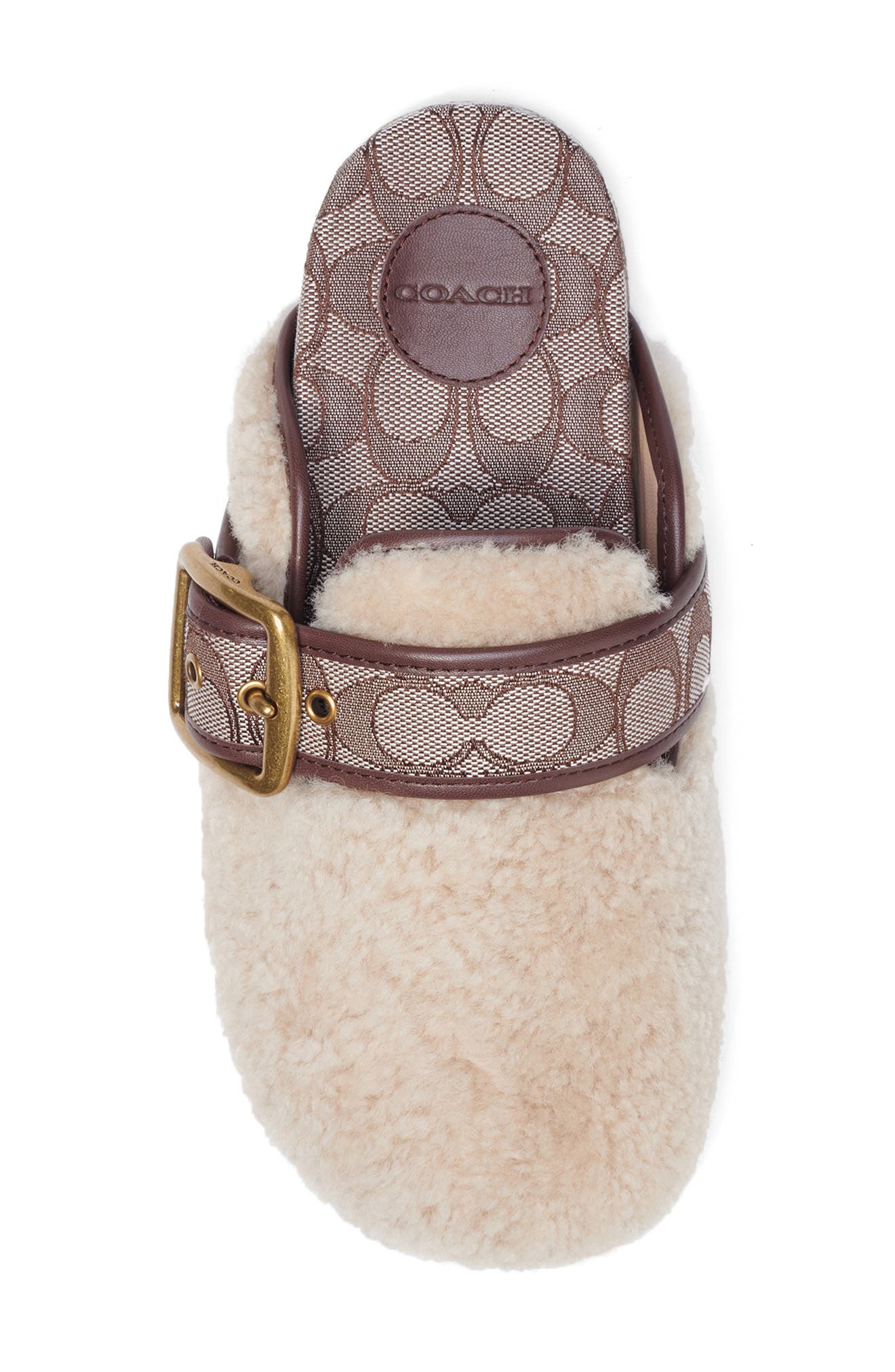 COACH Genuine Shearling Clog, Alternate, color, 