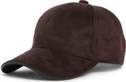 Nordstrom Faux Suede Adjustable Baseball Cap