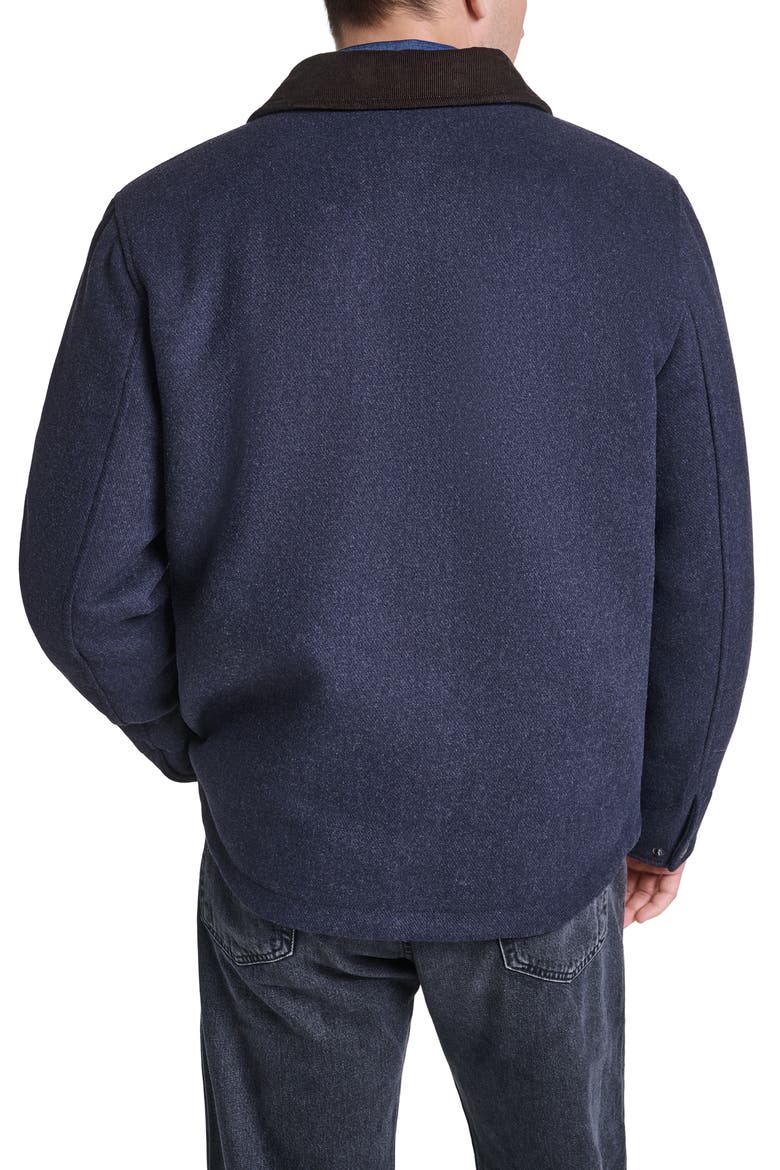 Corduroy Collar Barn Jacket, Alternate, color, NAVY