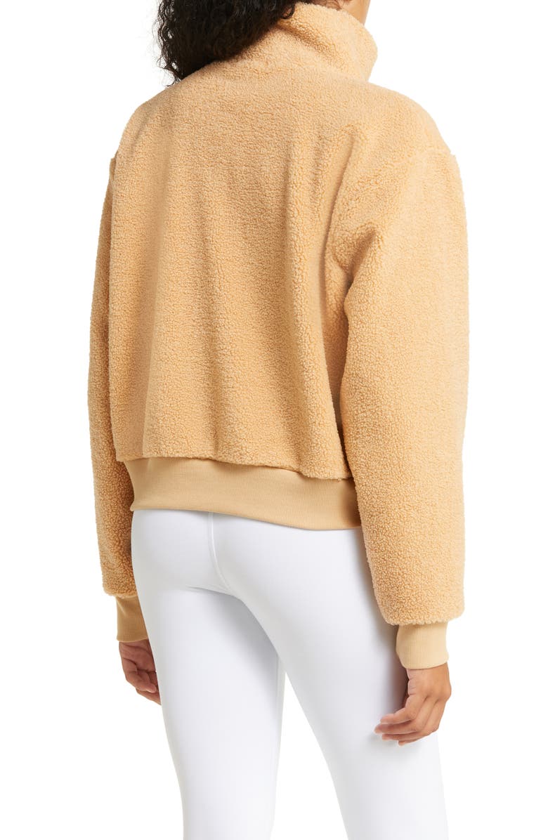 Beyond Yoga Brave the Elements Fleece Bomber Jacket, Alternate, color,