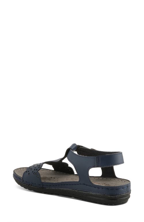 Flexus By Spring Step Steve Sandal In Navy