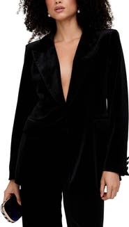 Lily and Lionel London Valerie Tailored Velvet Blazer