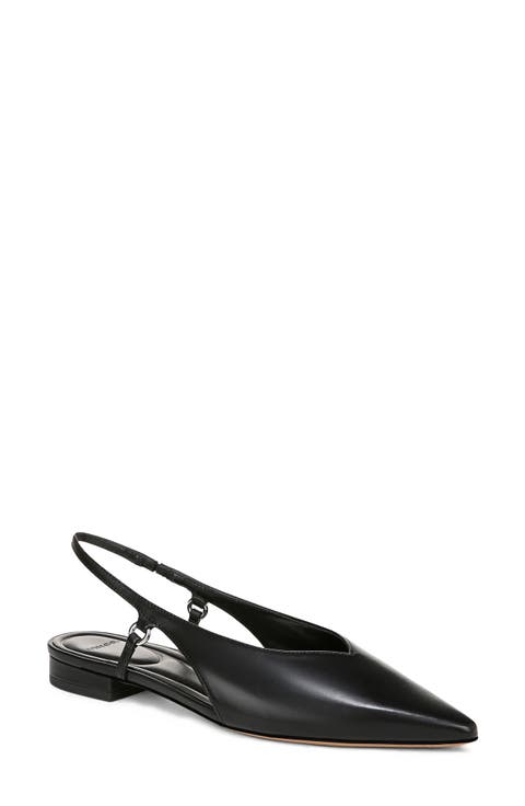 Ines Slingback Pointed Toe Flat (Women)