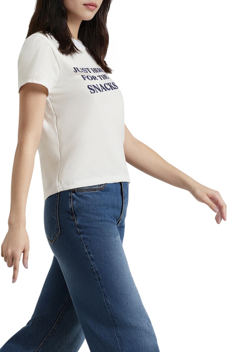 Wildfox Here For The Snacks Graphic T-Shirt, Alternate, color, Snow White