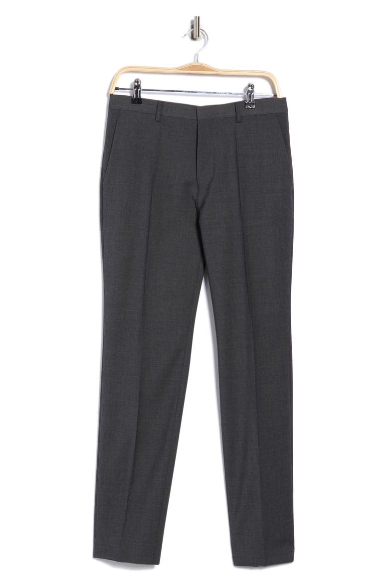 Hesten Wool Blend Dress Pants, Main, color, DARK GREY