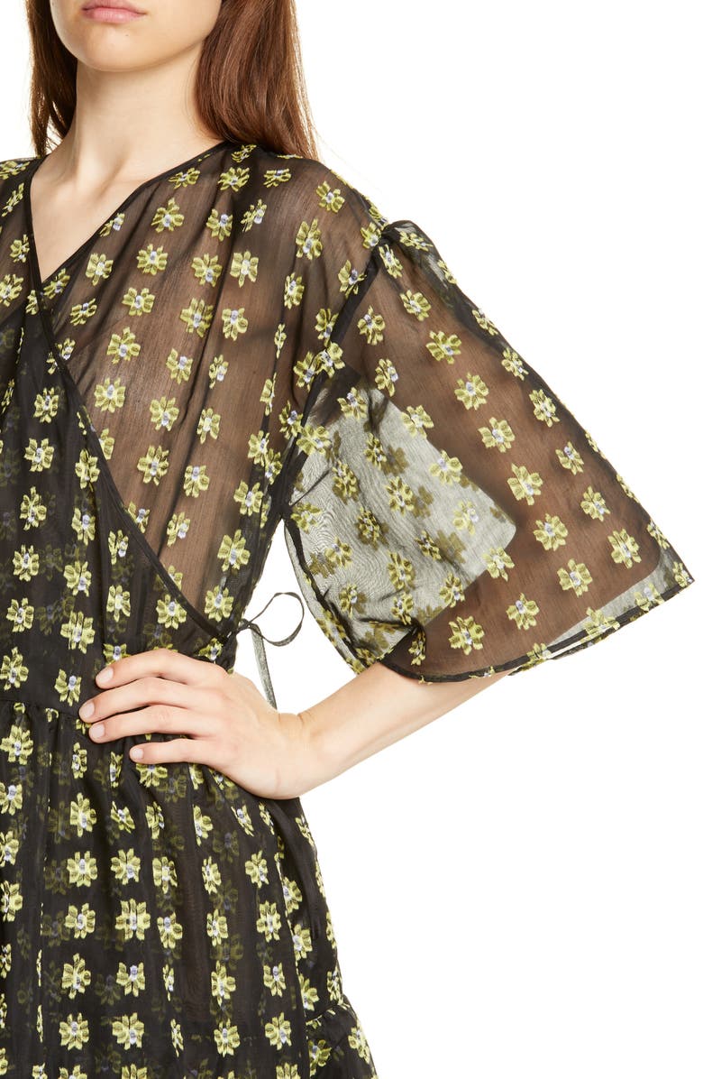 Cecilie Bahnsen Patricia Wrap Dress, Alternate, color,