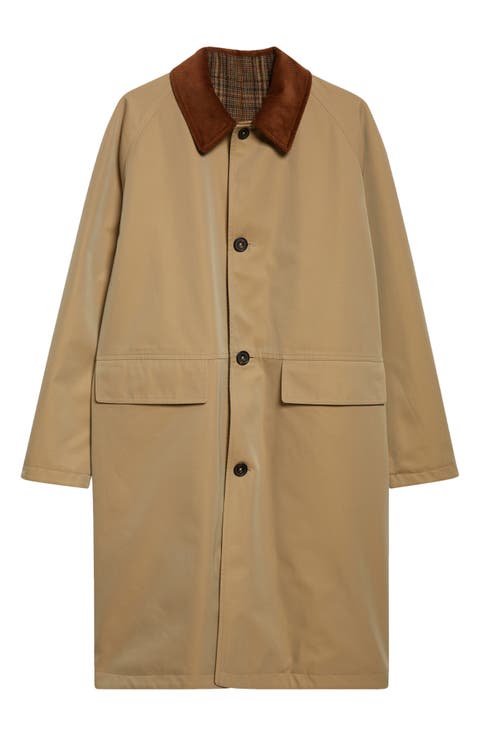 Reversible Single Breasted Mac Jacket