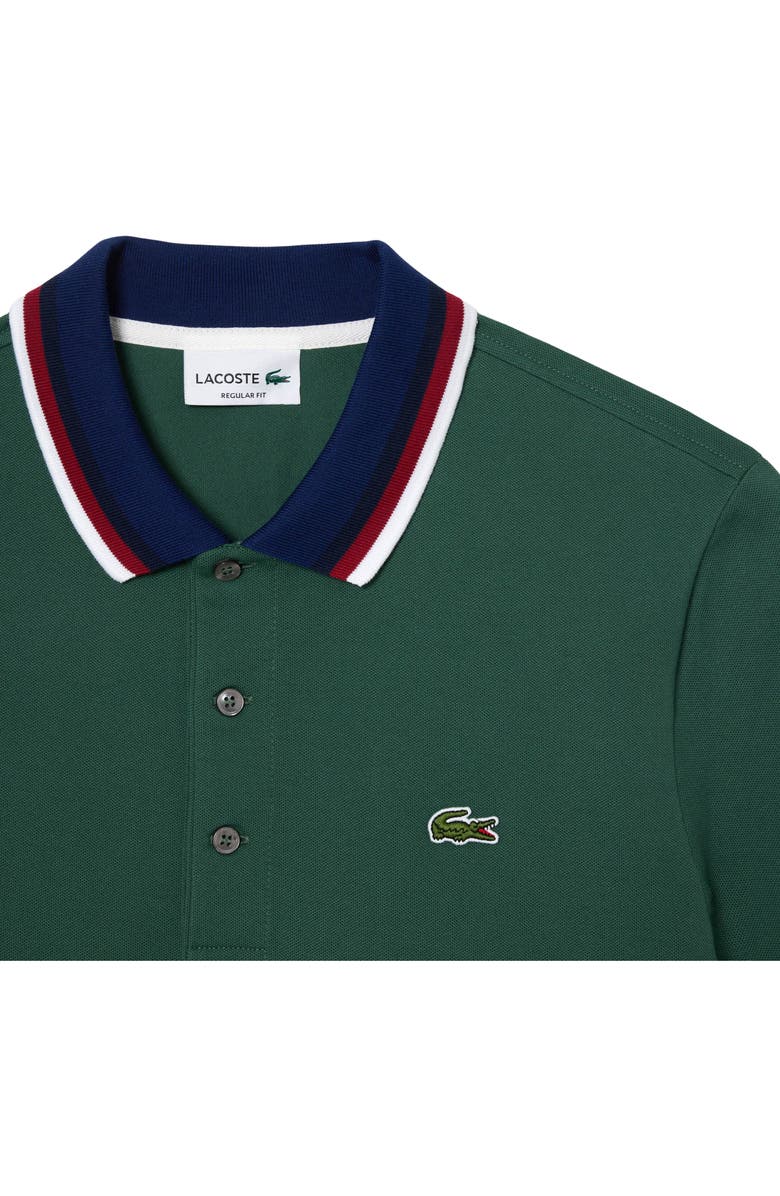 Lacoste Regular Fit Stretch Piqué Polo, Alternate, color, Sequoia