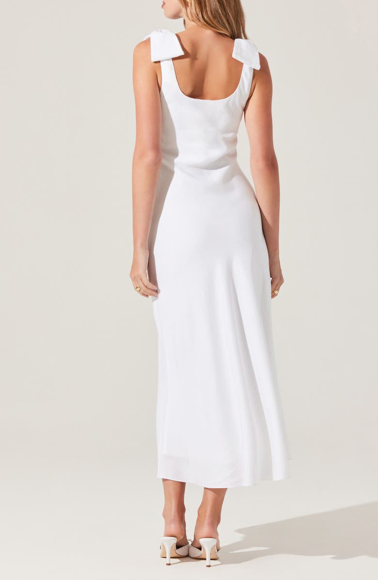 ASTR the Label Kateleya Bow Strap Dress, Alternate, color, White