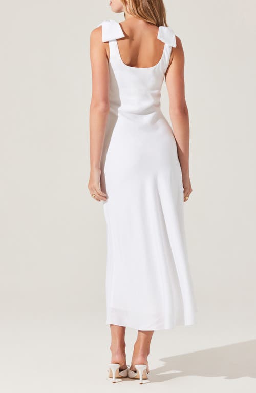 Astr The Label Kateleya Bow Strap Dress In White