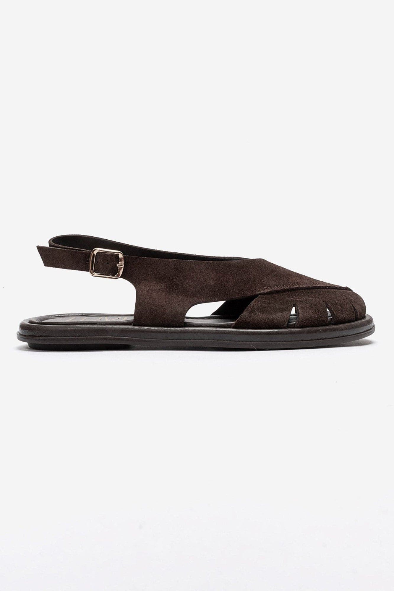 Belas Leather Slingback Sandal, Alternate, color, Brown Suede