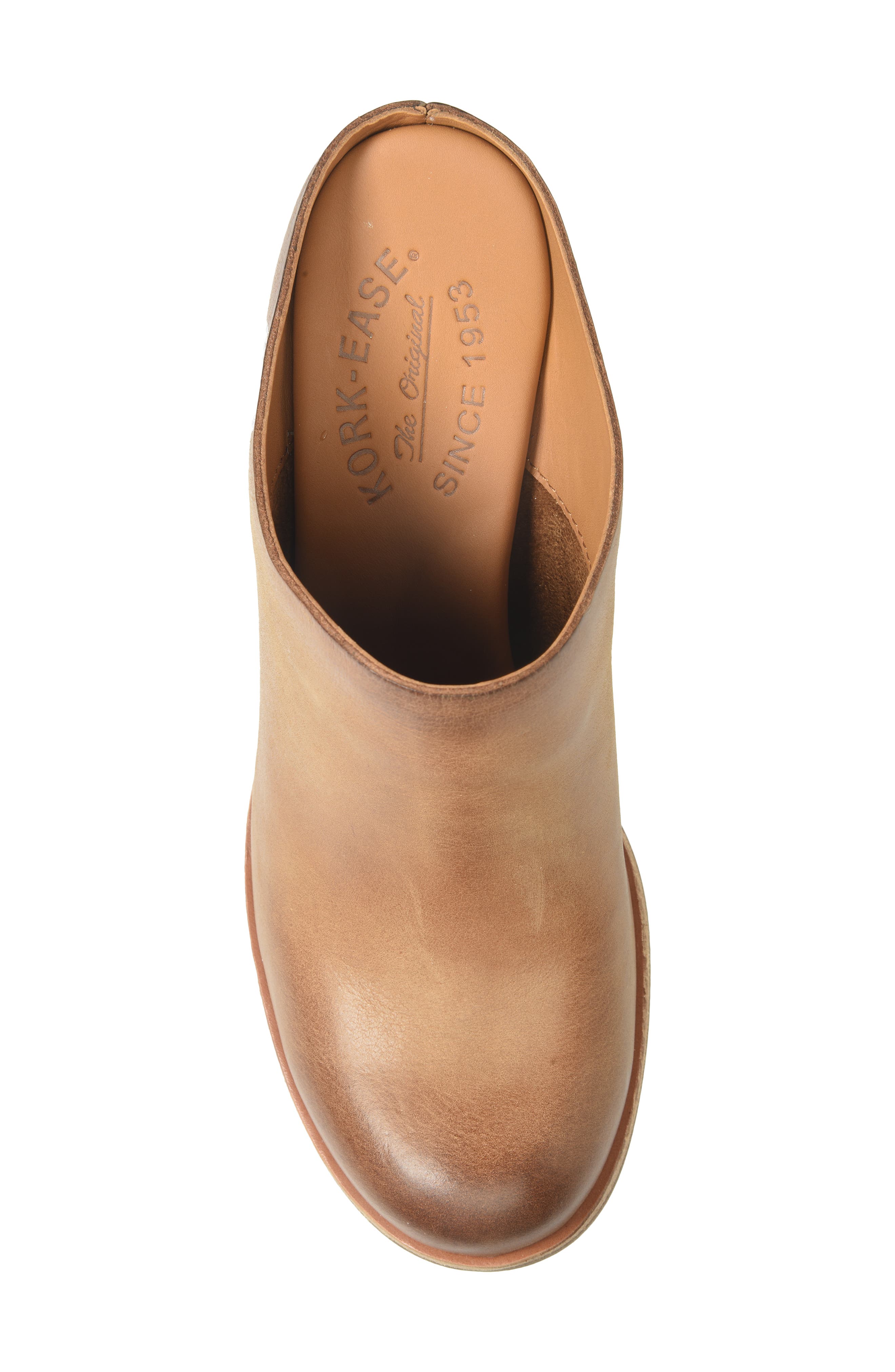 Challis Mule, Alternate, color, BROWN LEATHER