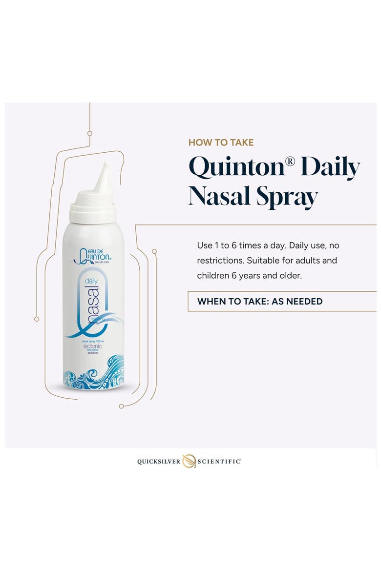 Daily Isotonic Saline Seawater Nasal Spray, Alternate, color, None