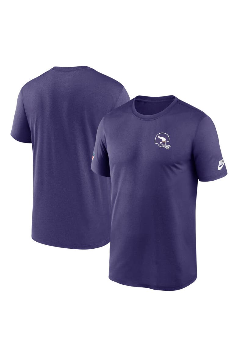 Men's Nike Purple Minnesota Vikings Sideline Alt Pack Small Logo Legend Performance T-Shirt, Alternate, color, Purple