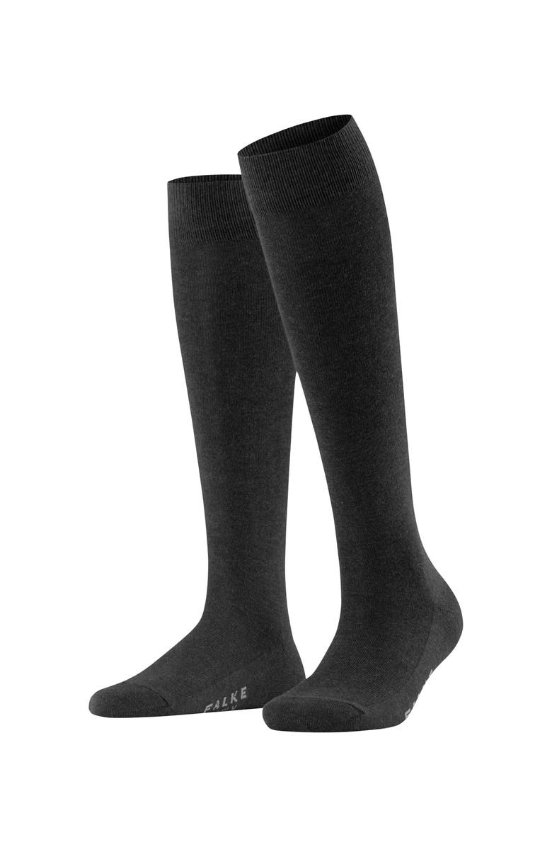 Falke Family Knee High Socks, Main, color, Anthracite Melange